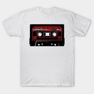 Kate Bush Running Up That Hill Cassette Tape Stranger Things Upside Down Eleven Max Mayfield Eddie Munson Mad Max Lucas Sinclair Dustin Henderson Mixtape T-Shirt